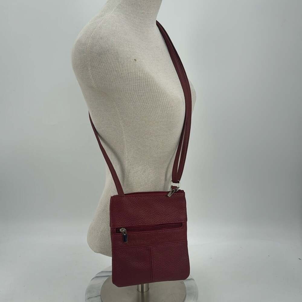 NWOT red leather crossbody bag